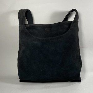 ST. JOHN’S BAY Vintage 80’s/90’s Black Suede Tote